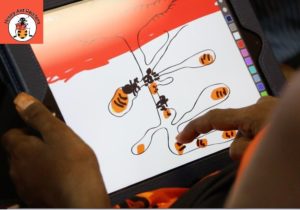 Writing and drawing about what is familiar on an ipad, adds a whole new dimension to learning in the outback.