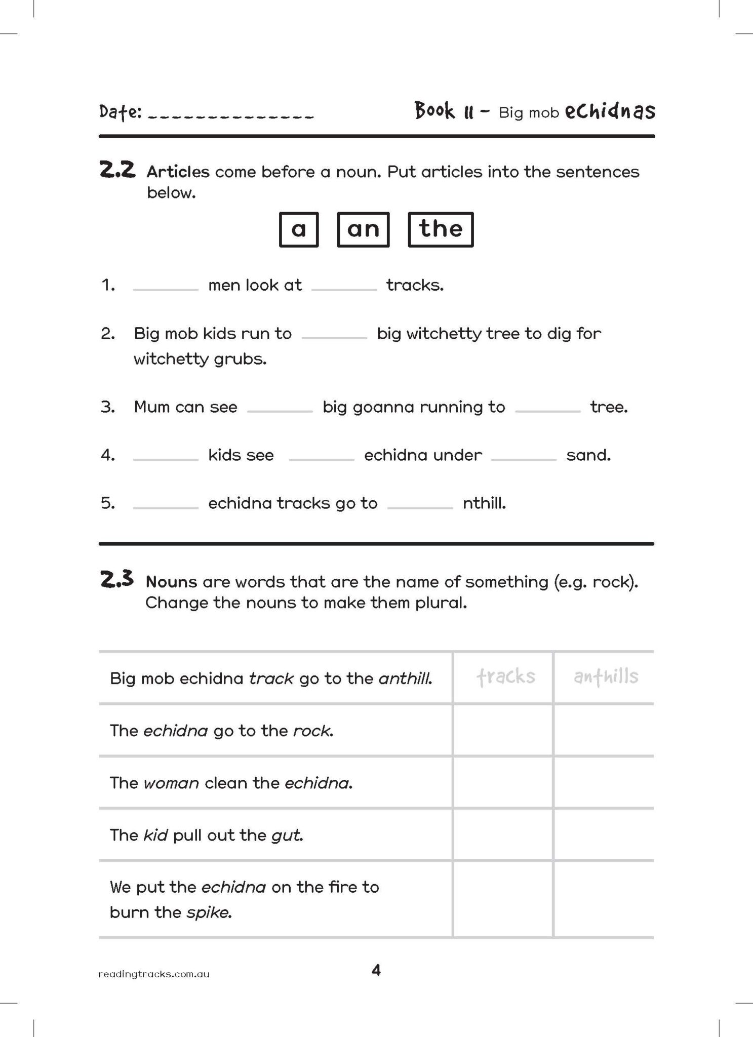 Reading Tracks Activity Book 11 To 15 - Honey Ant Readers